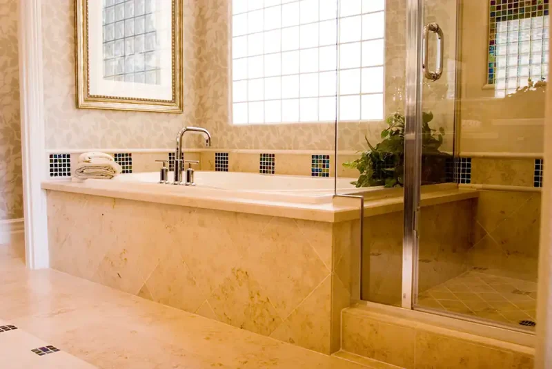 new tub and shower