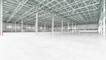 interior of empty warehouse