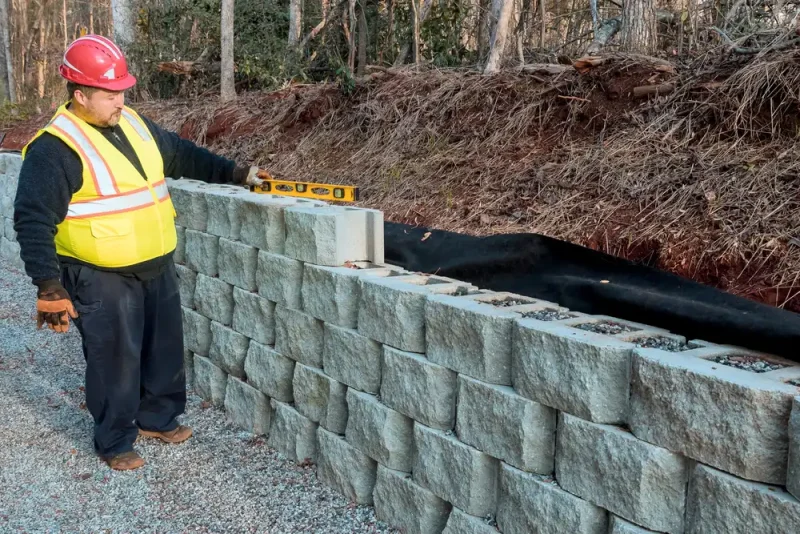 retaining wall quality control