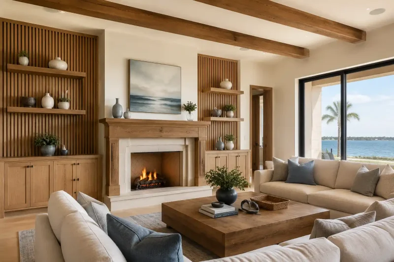 nice wood work in home